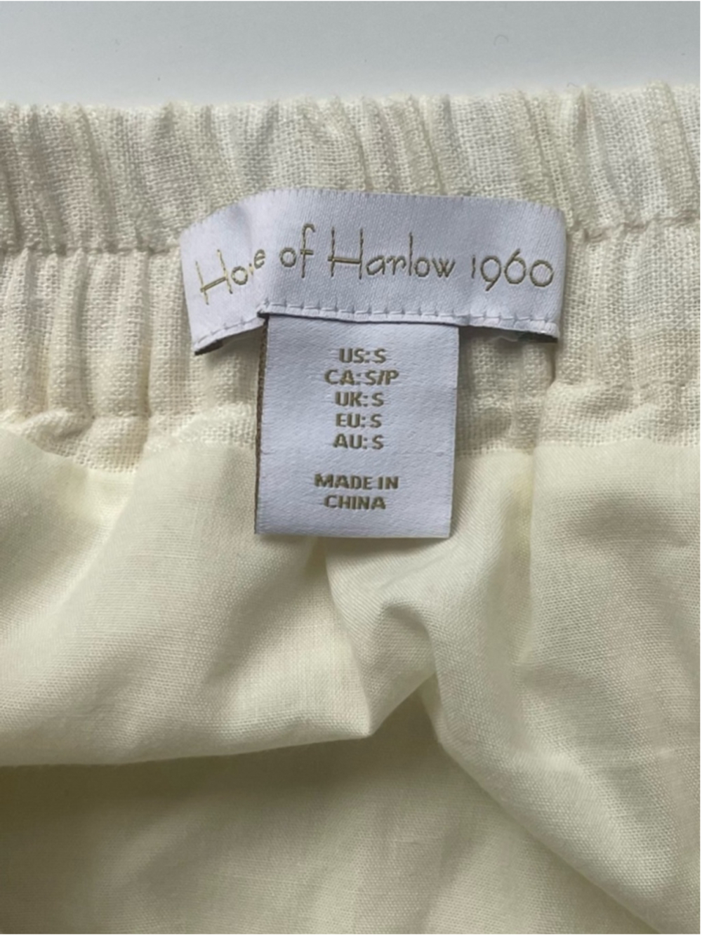 House of Harlow Floral Midi Skirt Small Cottagecore Boho Romantic Linen Blend - Picture 9 of 9